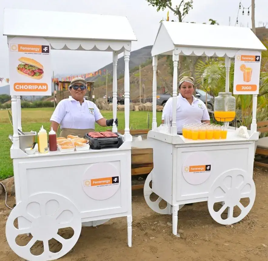 Carritos snack en evento corporativo